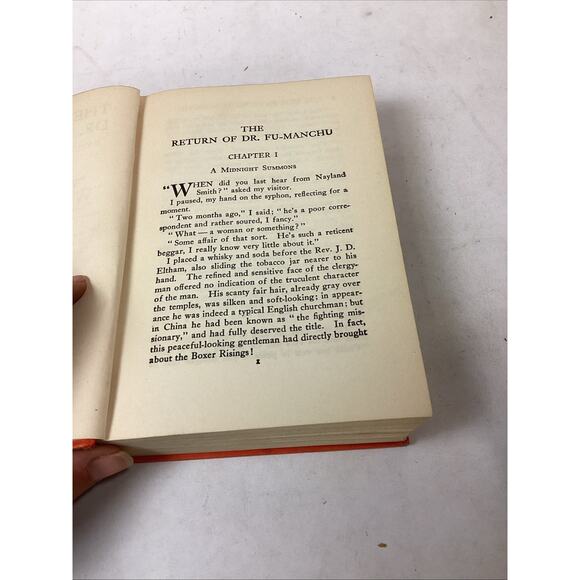 Sax Rohmer - The Return of Dr. Fu-Manchu - 1916 - Rare - Picture 4 of 9